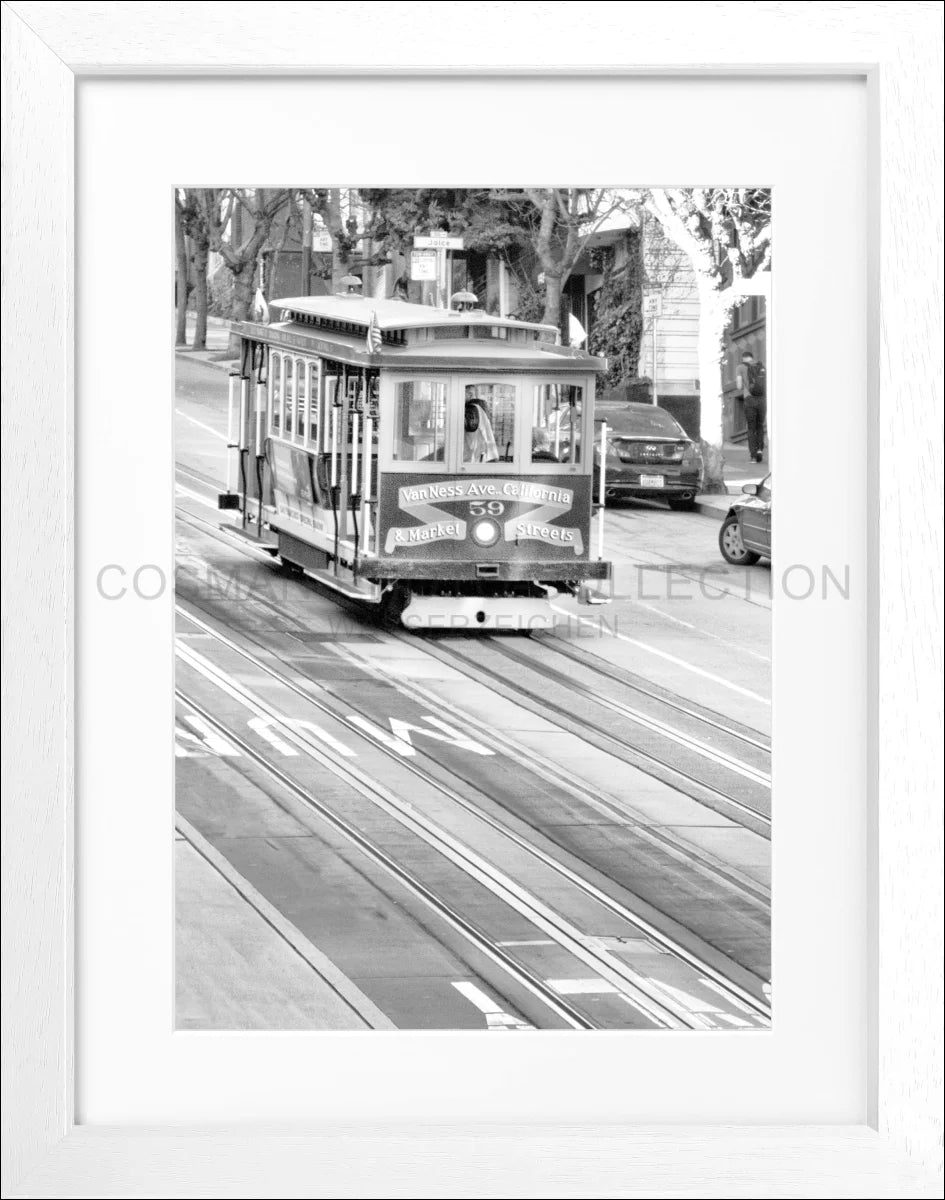 Poster mit Rahmen San Francisco ’Cable Cars’ SF04