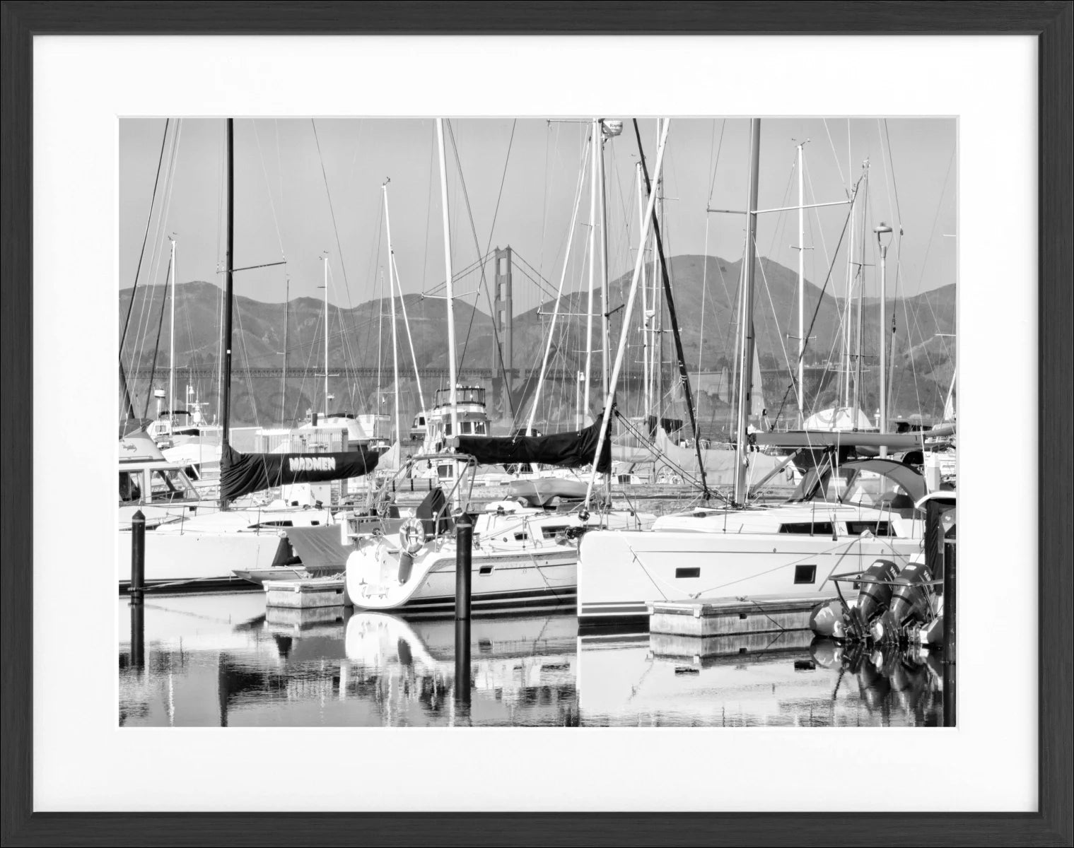 Poster mit Rahmen San Francisco ’Harbour’ SF14 - Wandbilder