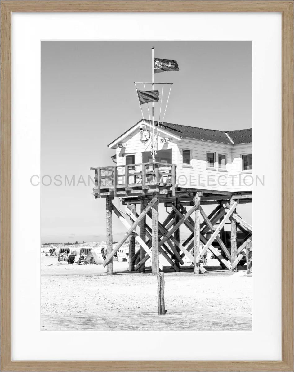 Poster mit Rahmen Sankt Peter Ording ’Beach House’ SPO03
