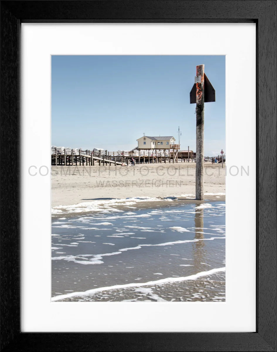 Poster mit Rahmen Sankt Peter Ording ’Beach House’ SPO04
