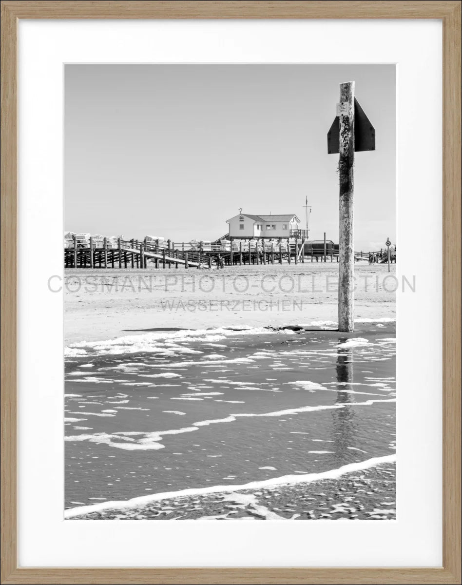 Poster mit Rahmen Sankt Peter Ording ’Beach House’ SPO04