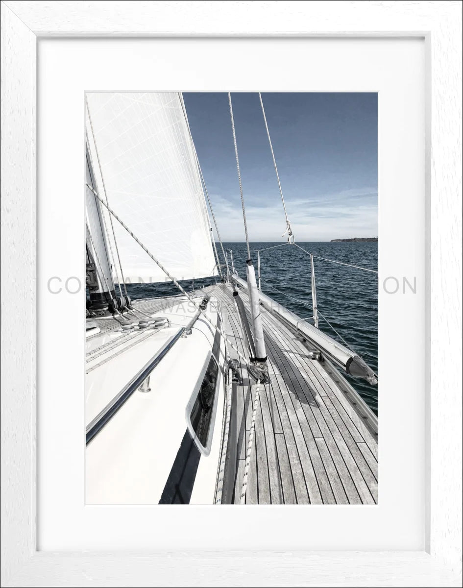 Poster mit Rahmen Segelboot SAIL01 - Wandbilder