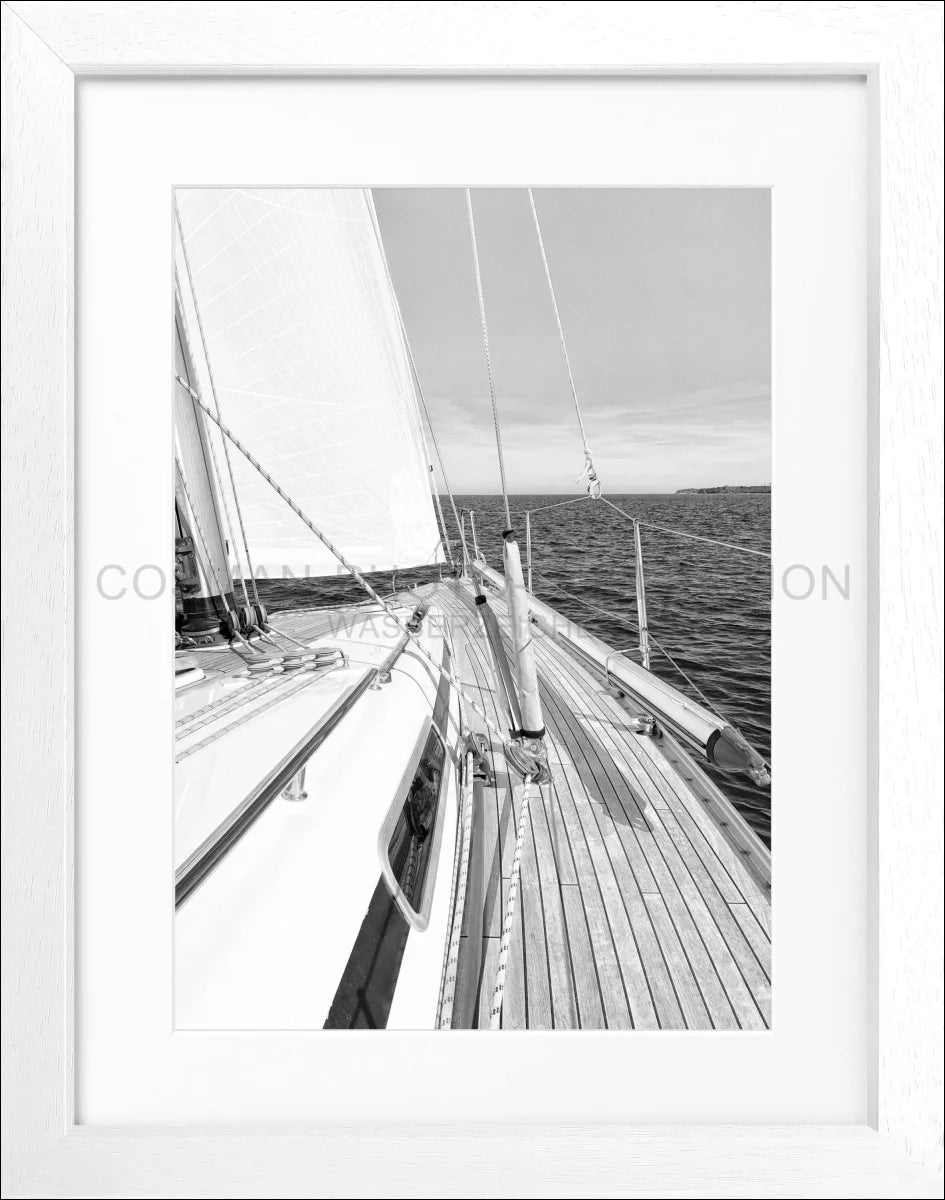 Poster mit Rahmen Segelboot SAIL01 - Wandbilder