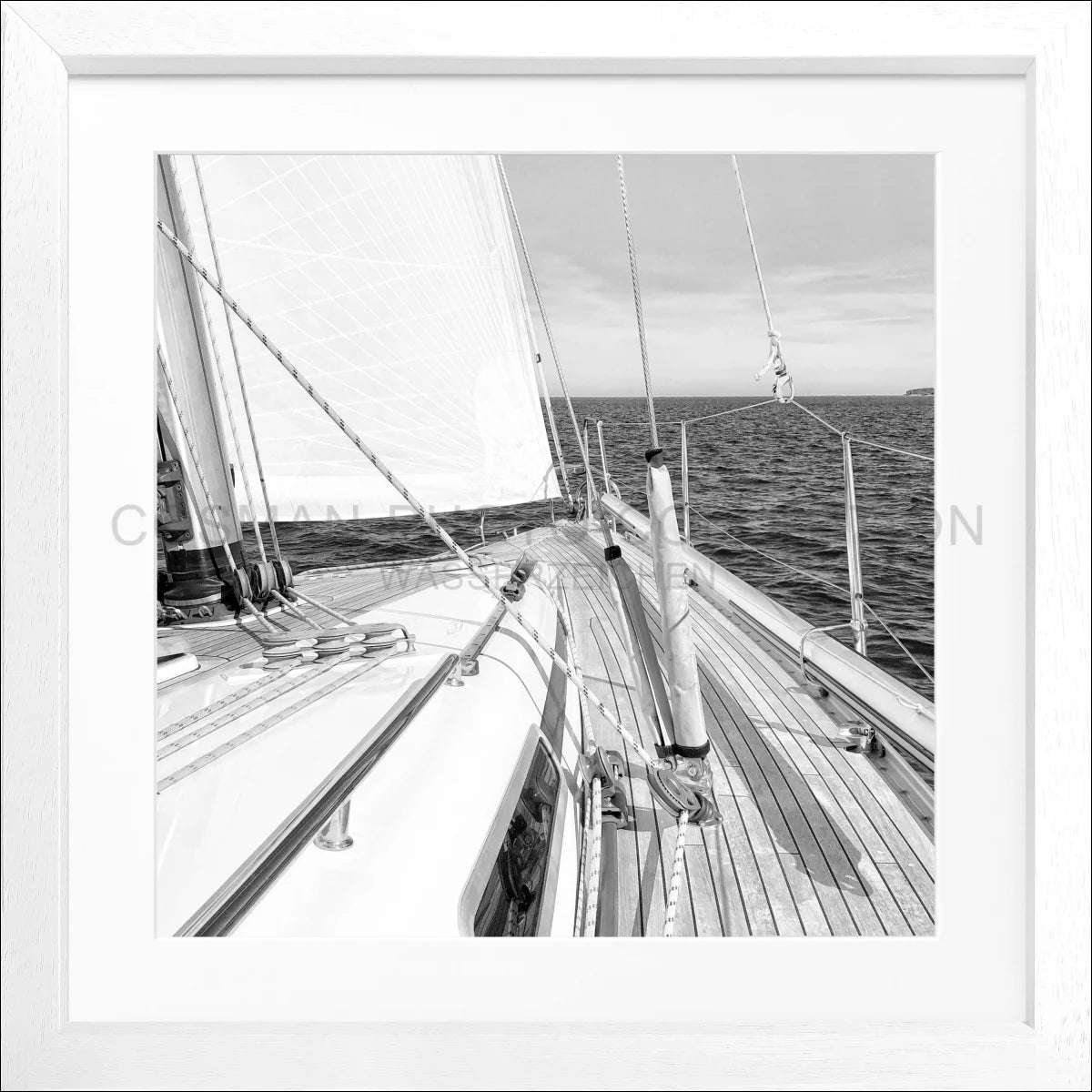 Poster mit Rahmen Segelboot SAIL01Q - Wandbilder