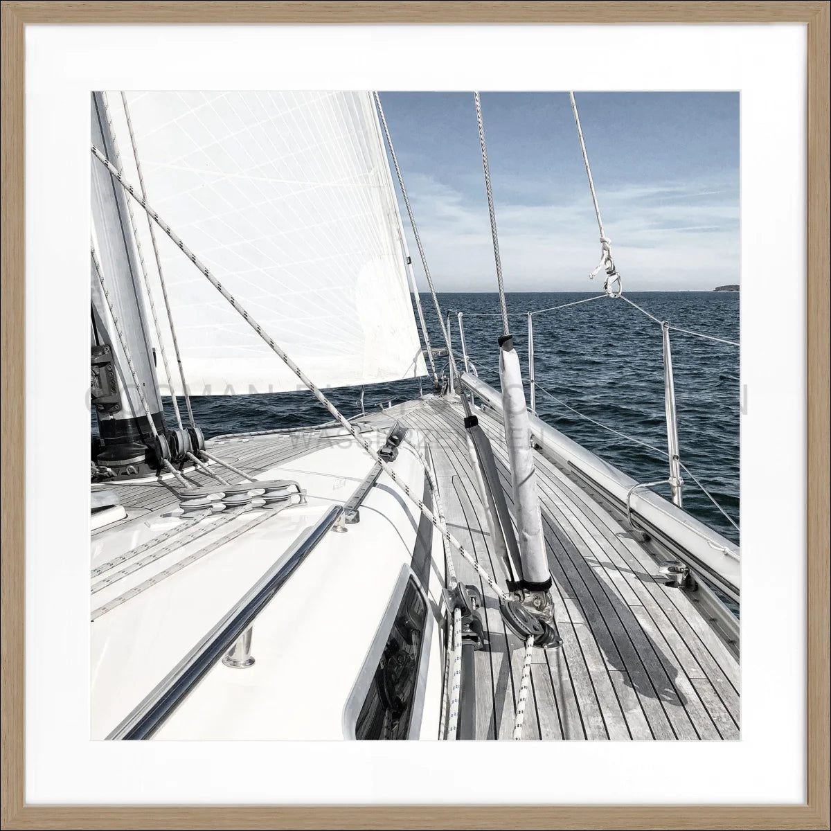 Poster mit Rahmen Segelboot SAIL01Q - Wandbilder
