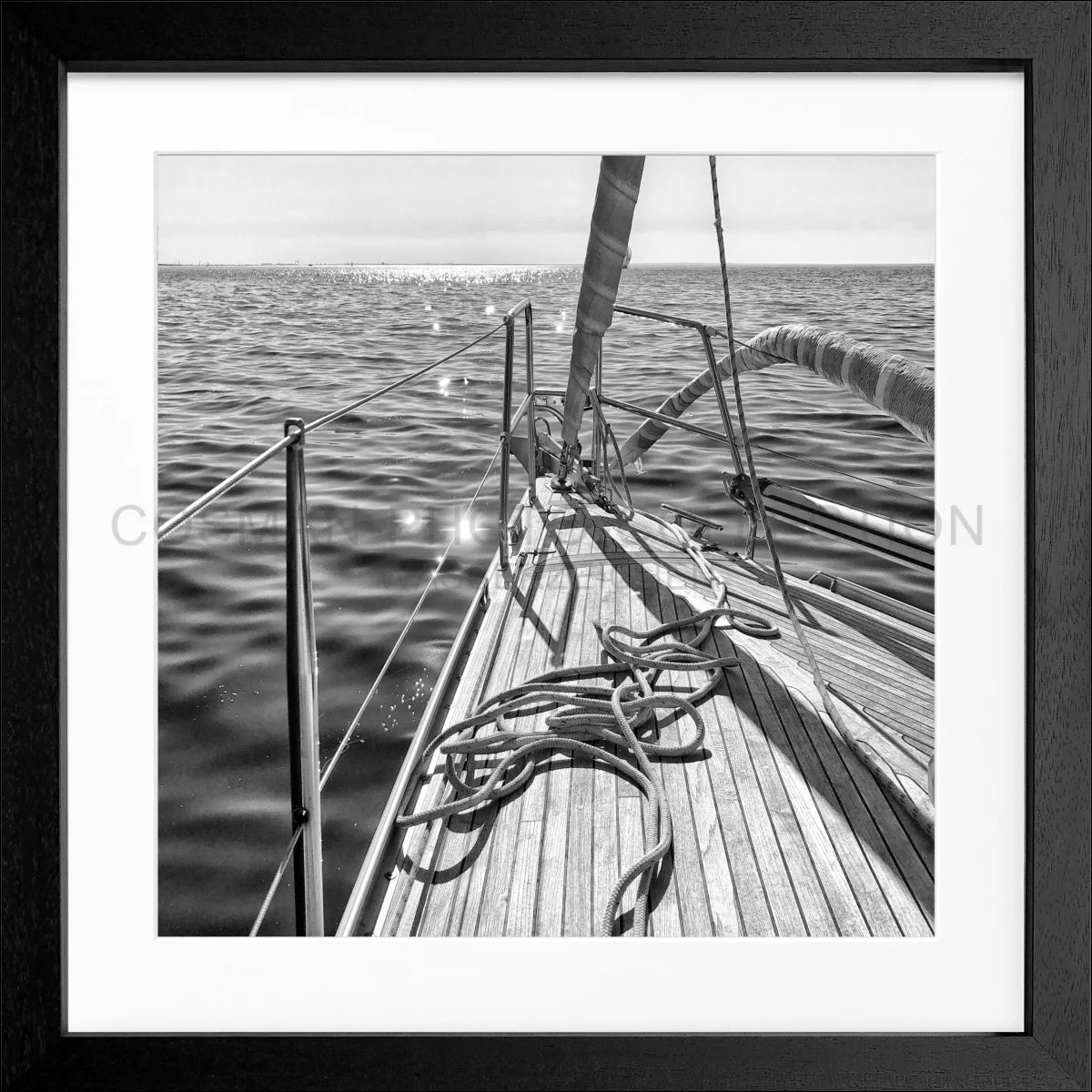 Poster mit Rahmen Segelboot SAIL02Q - Wandbilder