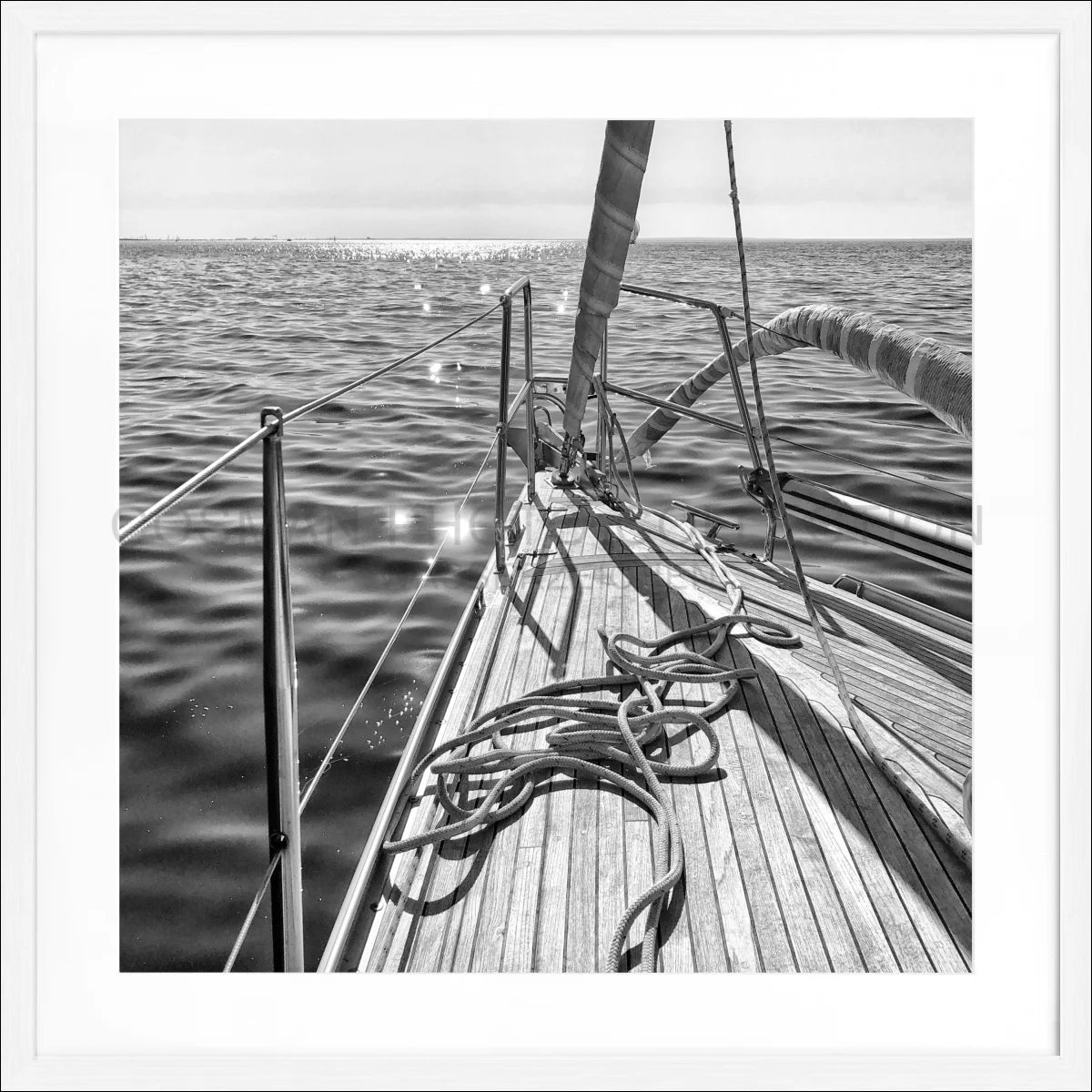 Poster mit Rahmen Segelboot SAIL02Q - Wandbilder