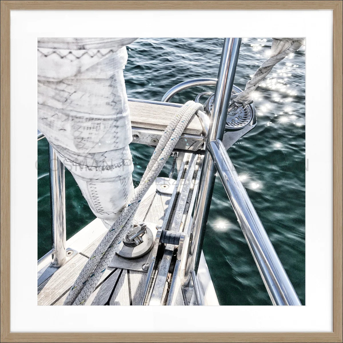 Poster mit Rahmen Segelboot SAIL03Q - Wandbilder