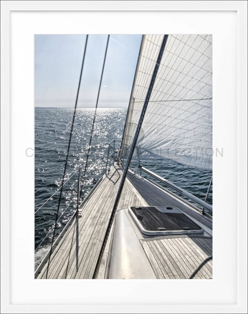 Poster mit Rahmen Segelboot SAIL04 - Wandbilder