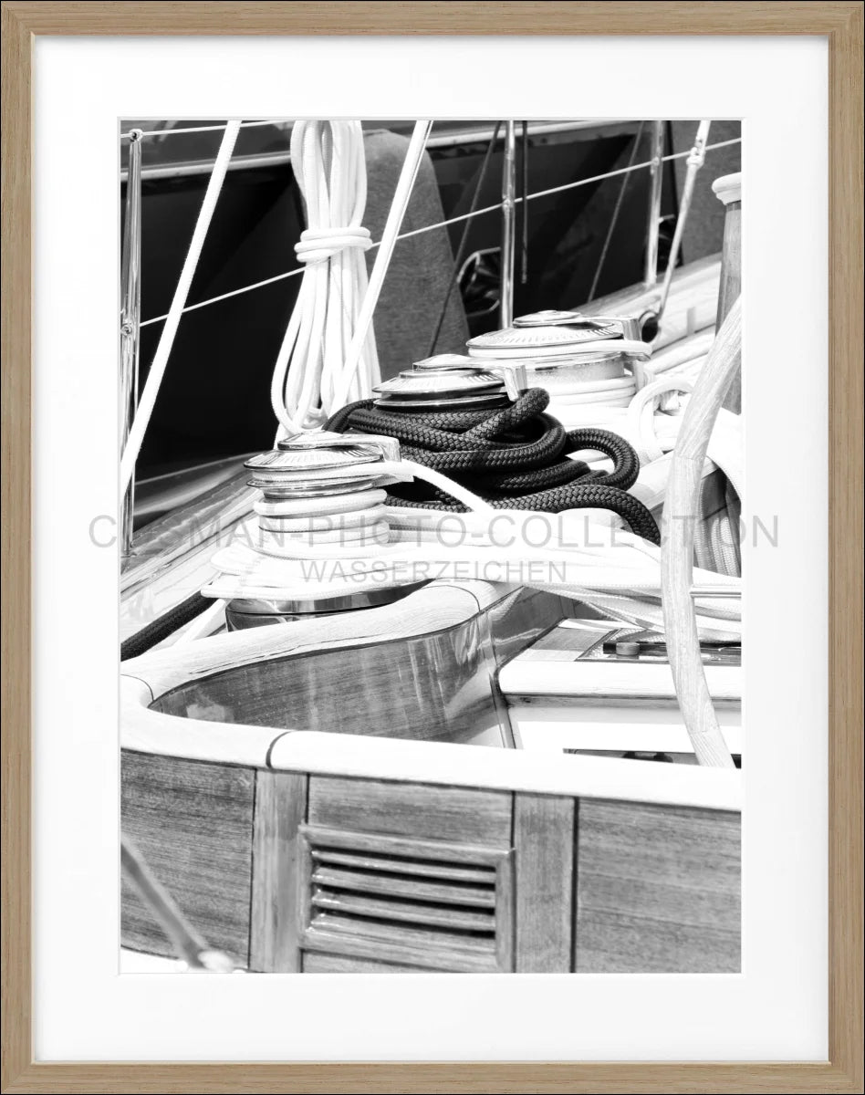 Poster mit Rahmen ’Segelboot’ Saint Tropez ST28 - Wandbilder