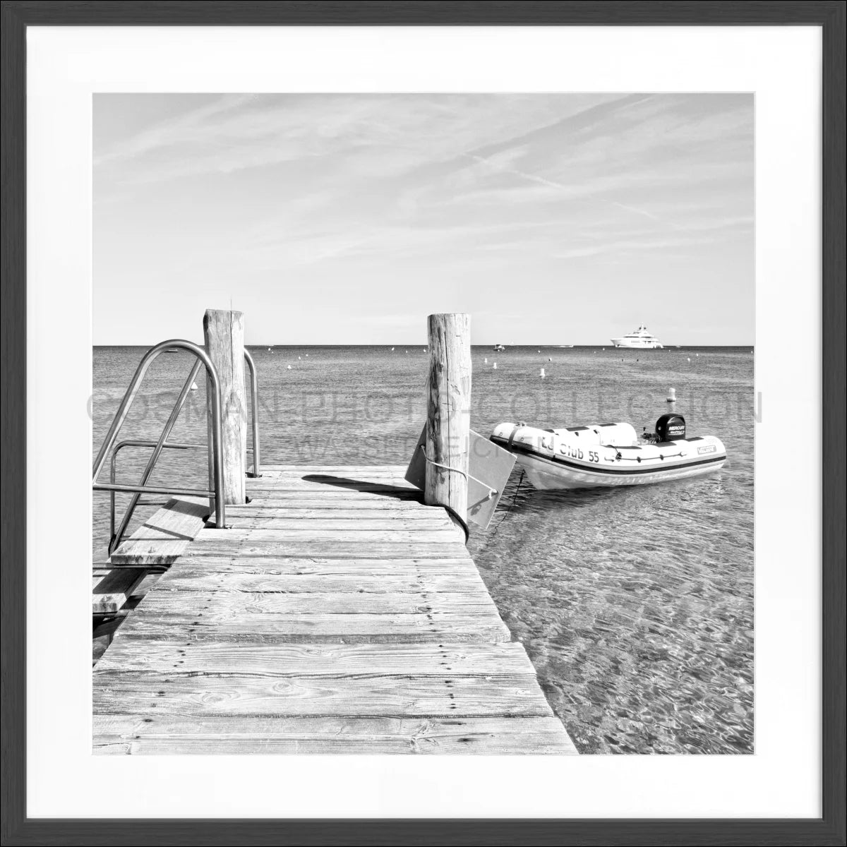 Poster mit Rahmen ’Steg Le Club 55’ Saint Tropez ST23Q