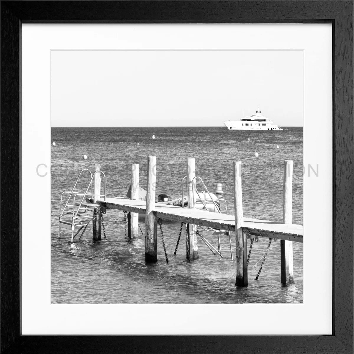 Poster mit Rahmen ’Steg Le Club 55’ Saint Tropez ST40Q