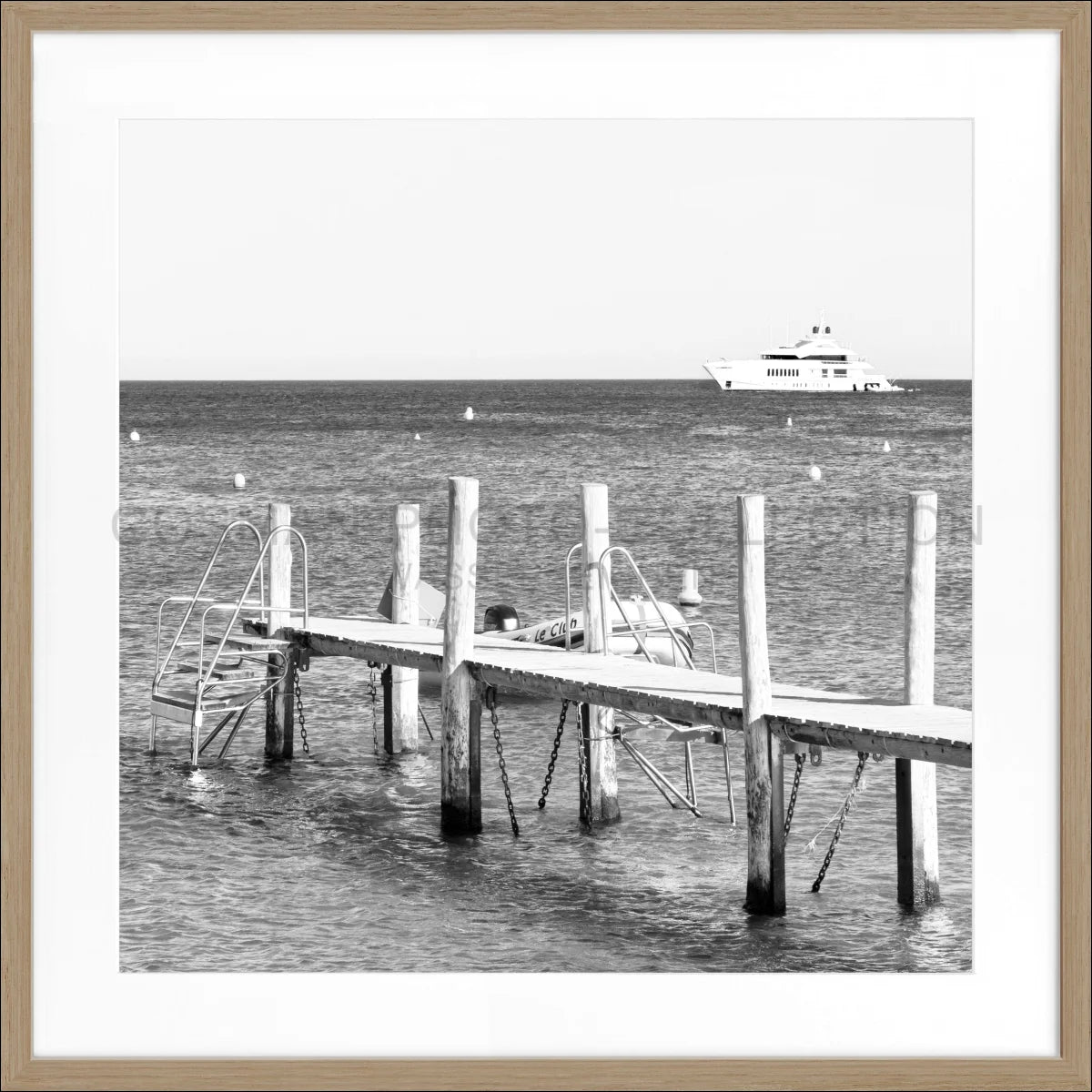 Poster mit Rahmen ’Steg Le Club 55’ Saint Tropez ST40Q