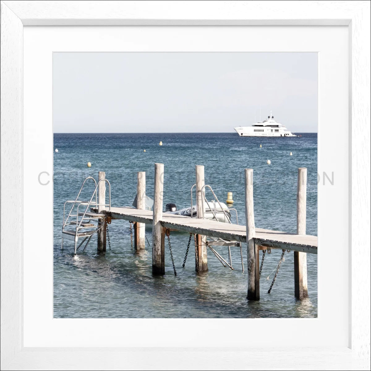 Poster mit Rahmen ’Steg Le Club 55’ Saint Tropez ST40Q