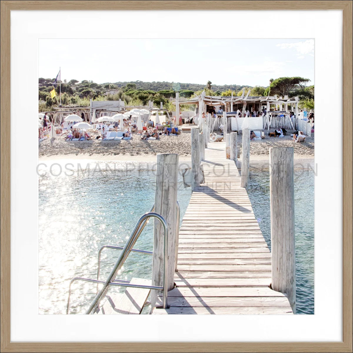 Poster mit Rahmen ’Steg Le Club 55’ Saint Tropez ST44Q