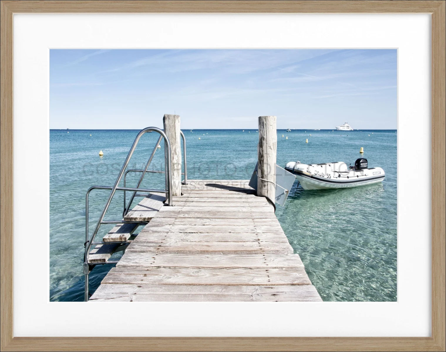 Poster mit Rahmen ’Steg’ Saint Tropez ST23 - Wandbilder