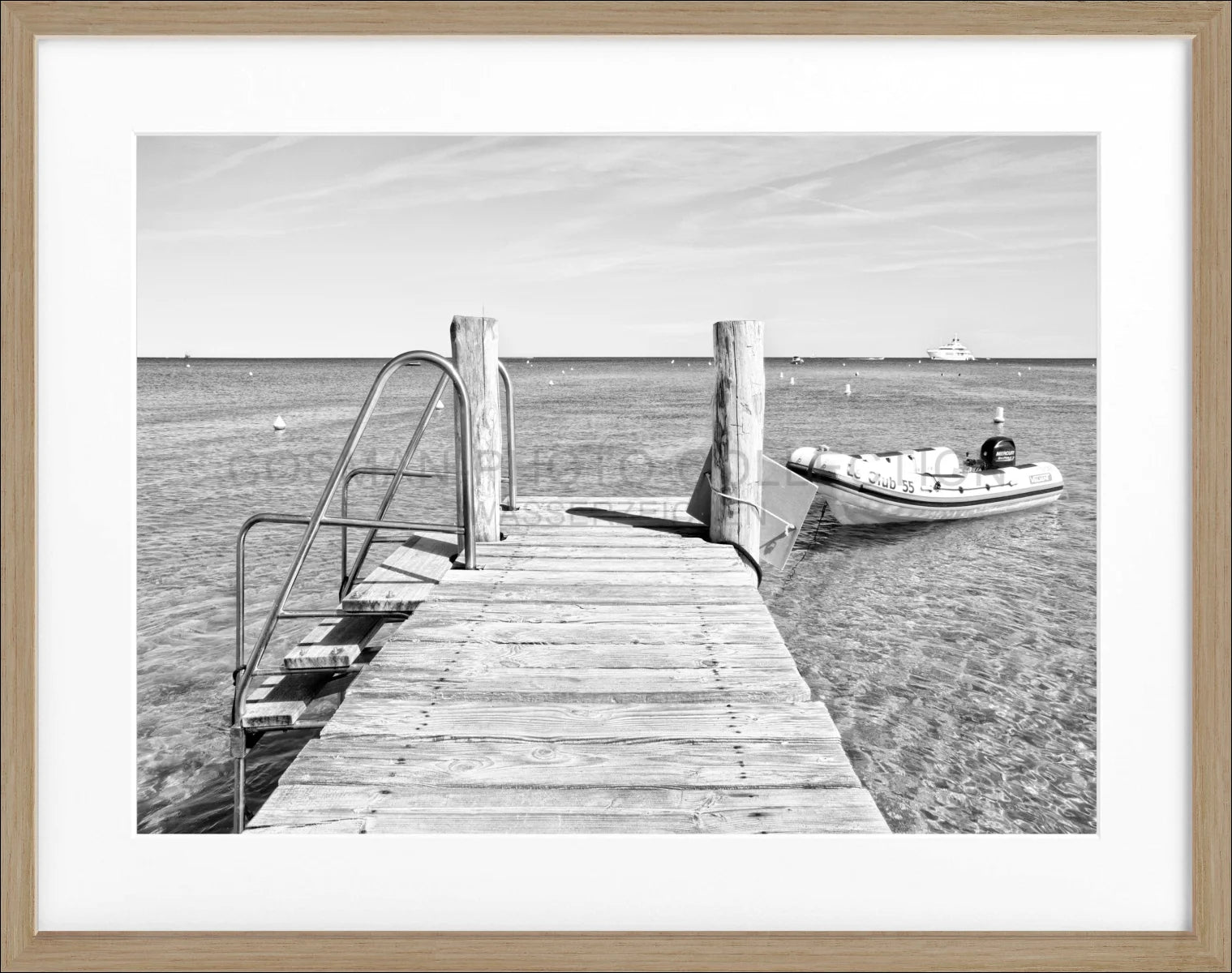 Poster mit Rahmen ’Steg’ Saint Tropez ST23 - Wandbilder