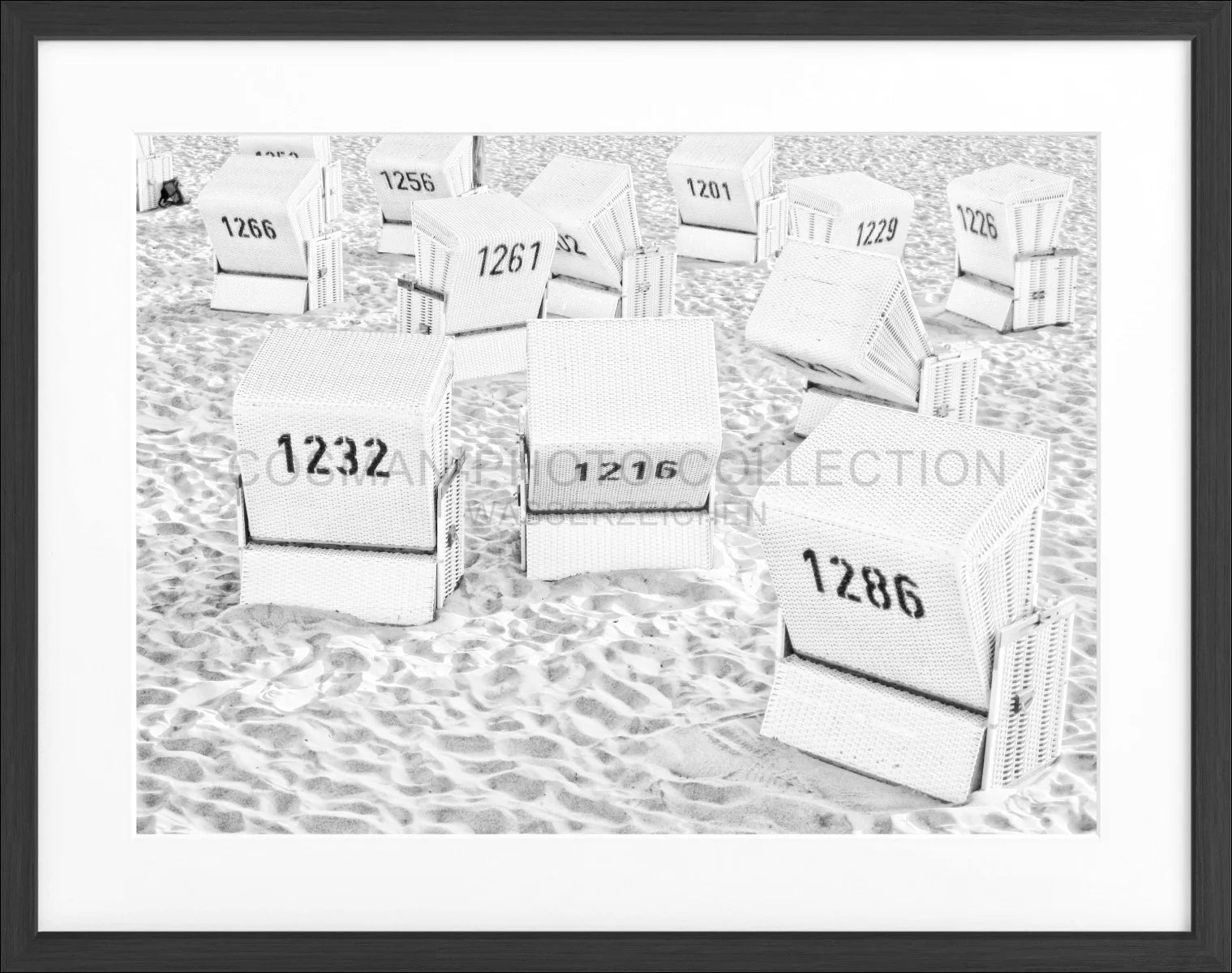 Poster mit Rahmen ’Strandkörbe’ Sylt SY66 - Wandbilder