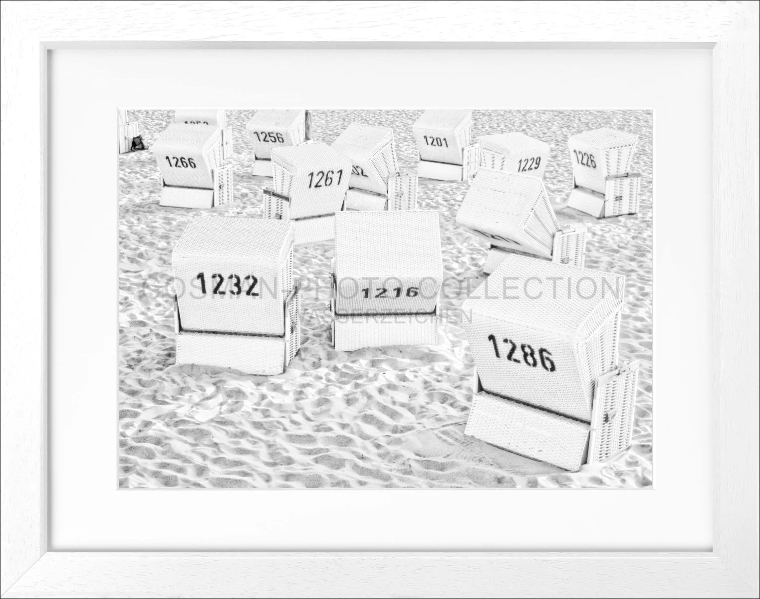 Poster mit Rahmen ’Strandkörbe’ Sylt SY66 - Wandbilder