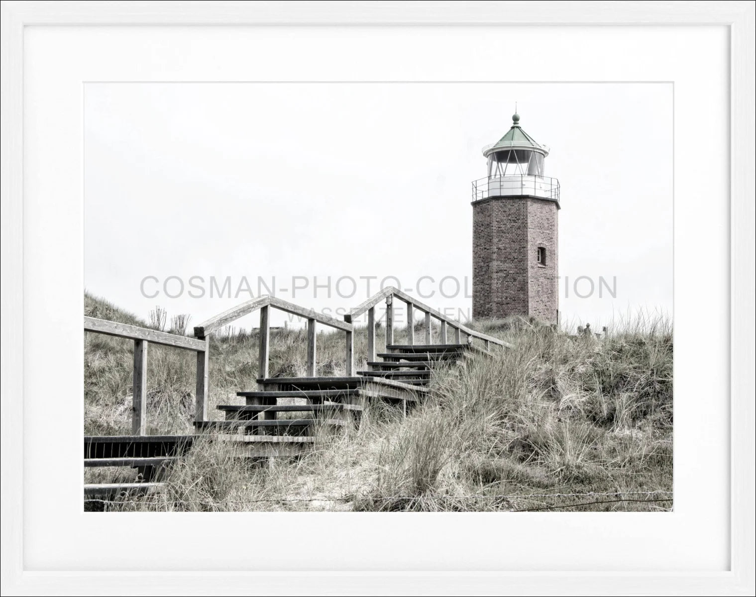 Poster mit Rahmen Sylt Leuchtturm Kampen SY52 - Wandbilder