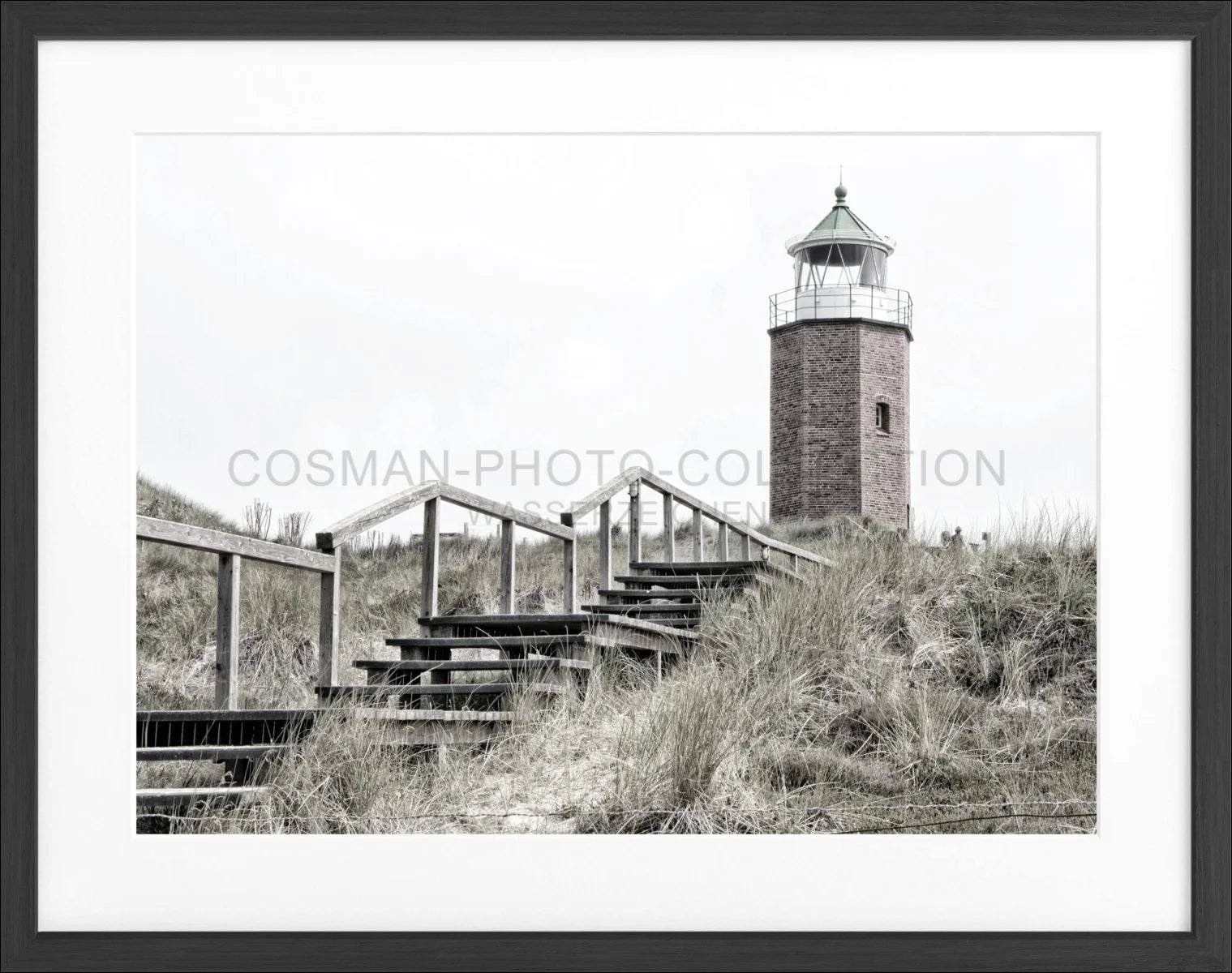 Poster mit Rahmen Sylt Leuchtturm Kampen SY52 - Wandbilder