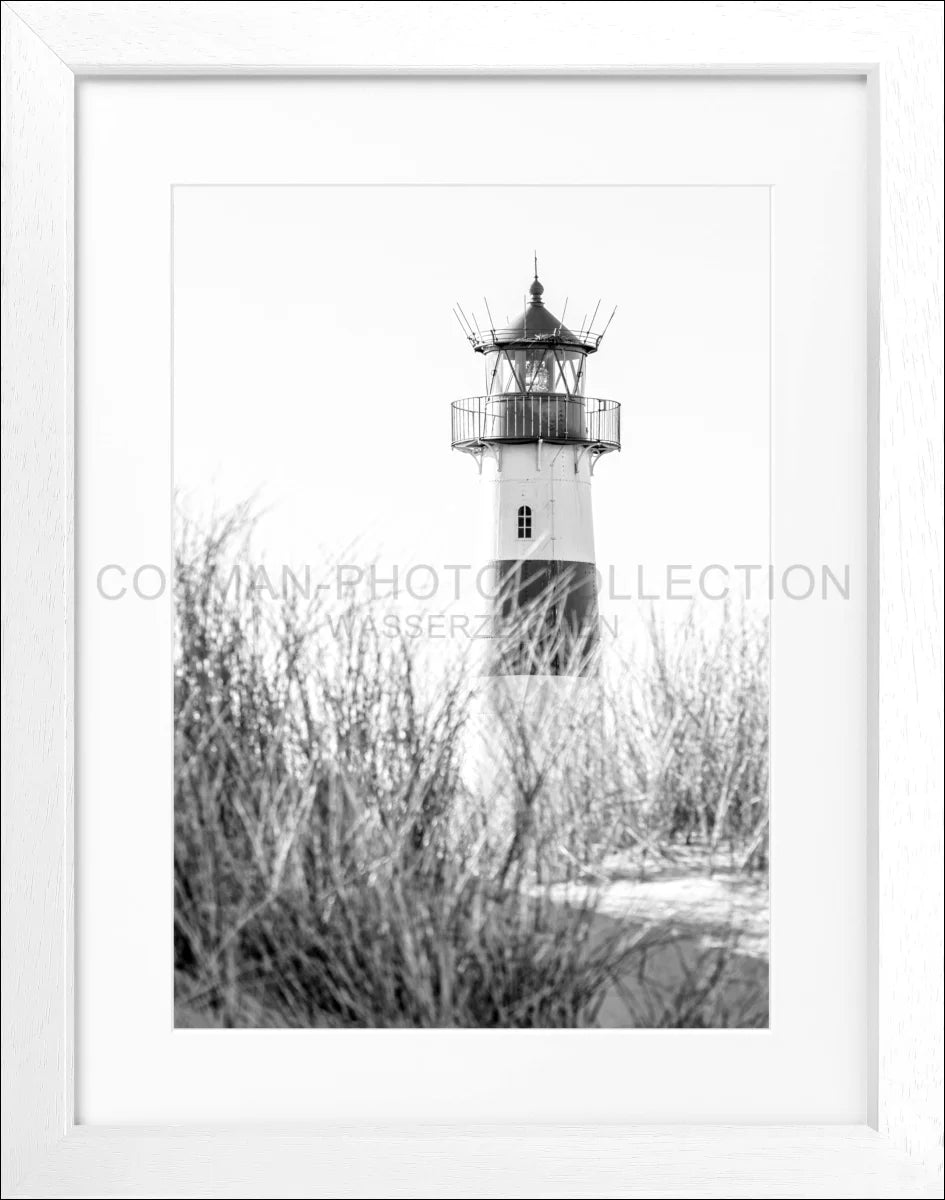 Poster mit Rahmen Sylt Leuchtturm ’List’ SY69 - Wandbilder