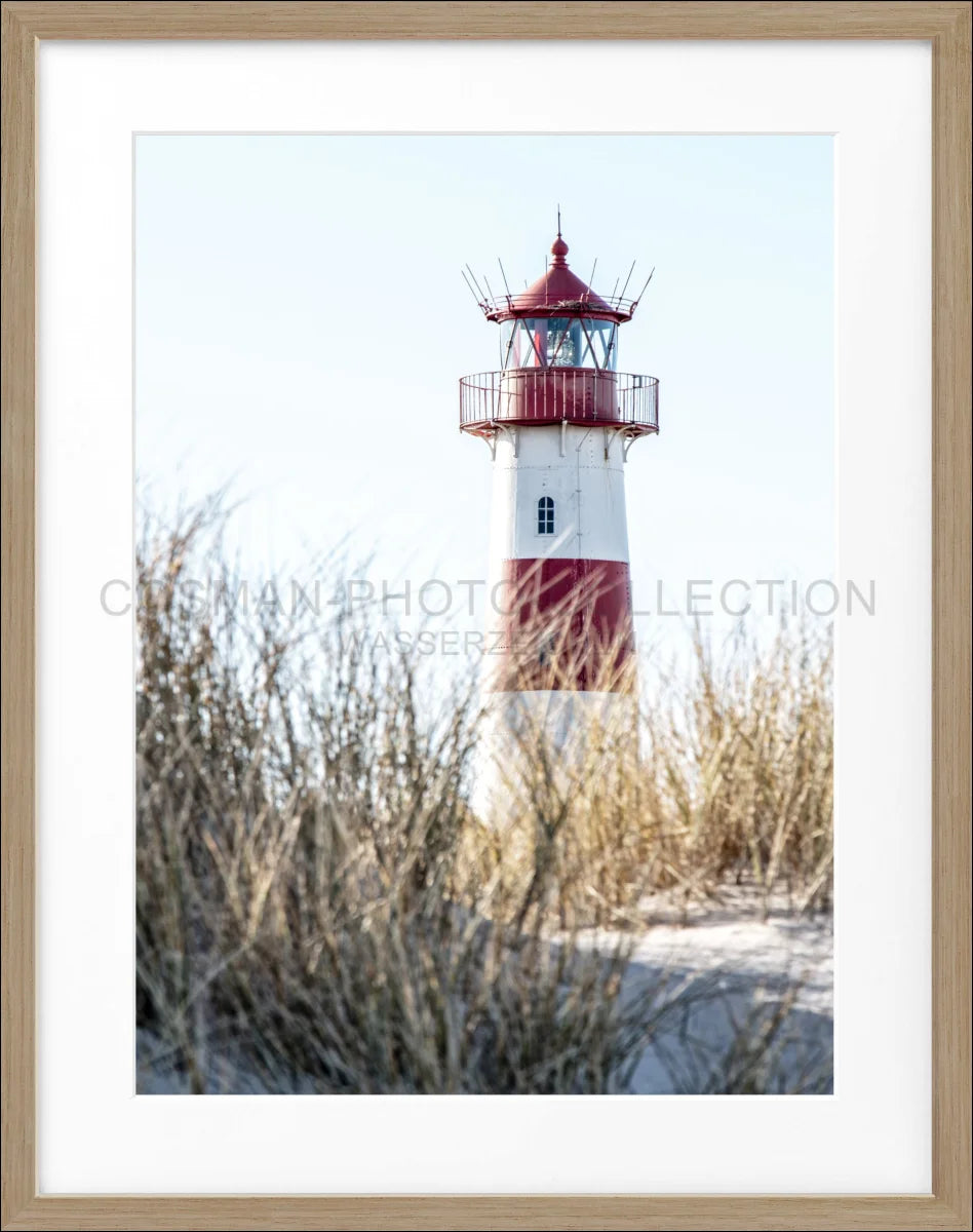 Poster mit Rahmen Sylt Leuchtturm ’List’ SY69 - Wandbilder