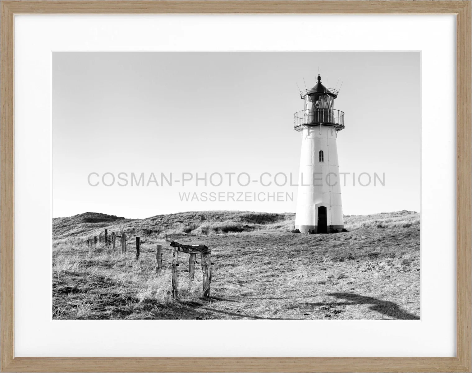 Poster mit Rahmen Sylt ’Leuchtturm List’ SY74 - Wandbilder