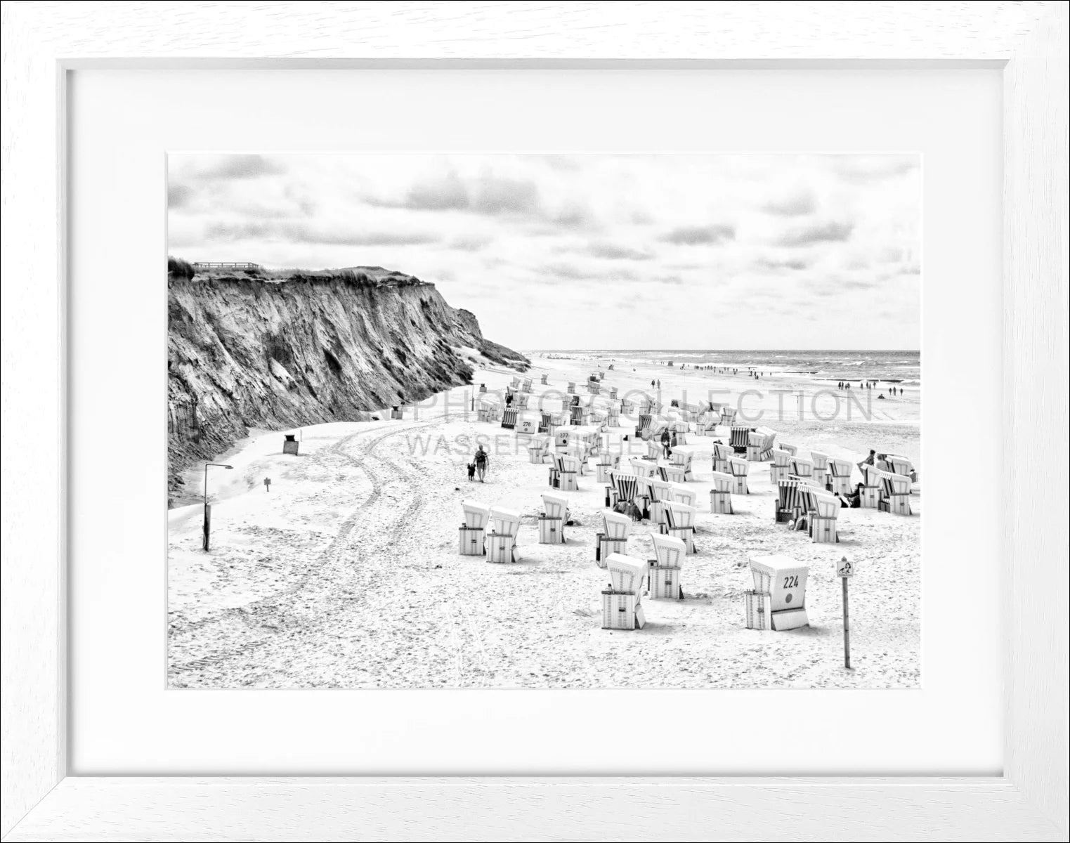 Poster mit Rahmen Sylt ’Strandkörbe Kampen’ SY58