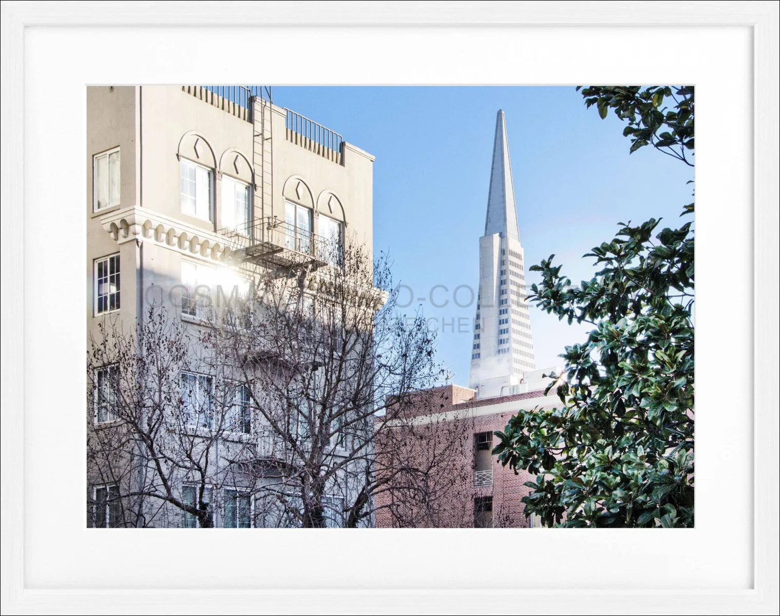 Poster mit Rahmen ’Transamerica Pyramid Center’ San