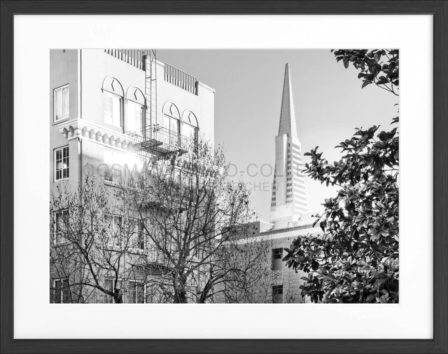 Poster mit Rahmen ’Transamerica Pyramid Center’ San