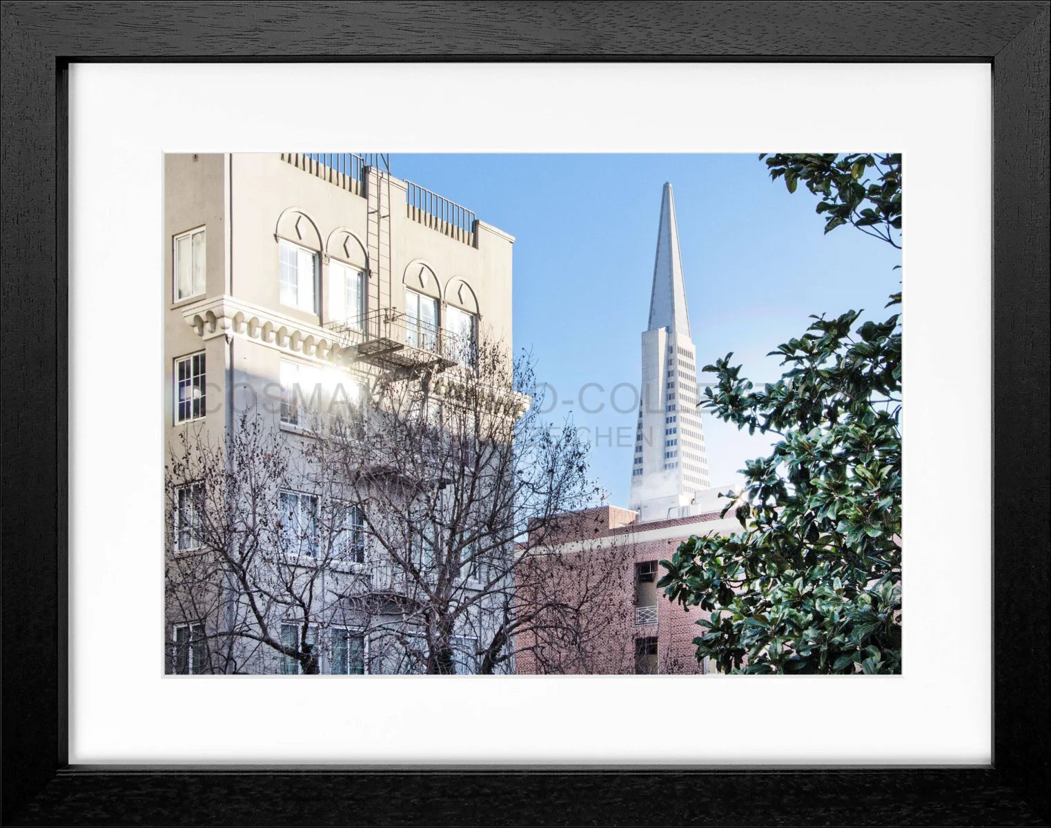 Poster mit Rahmen ’Transamerica Pyramid Center’ San