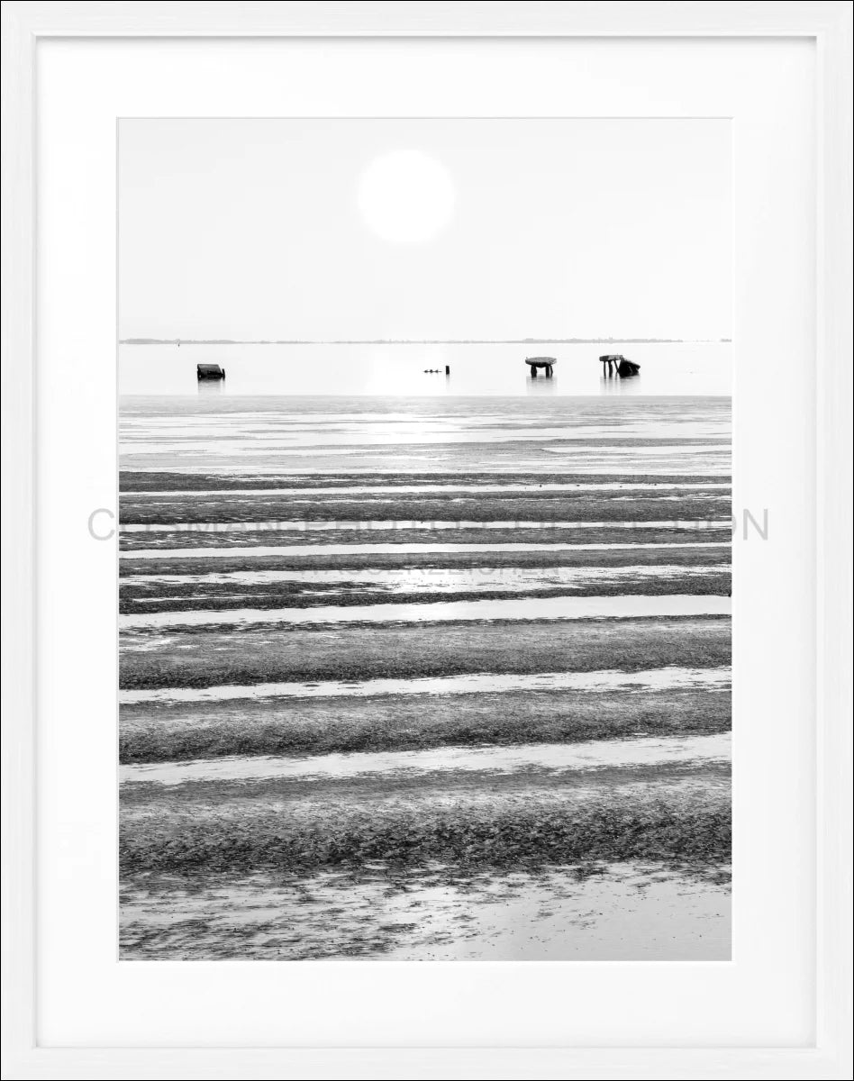 Poster mit Rahmen ’Wattenmeer’ Sylt SY72 - Wandbilder