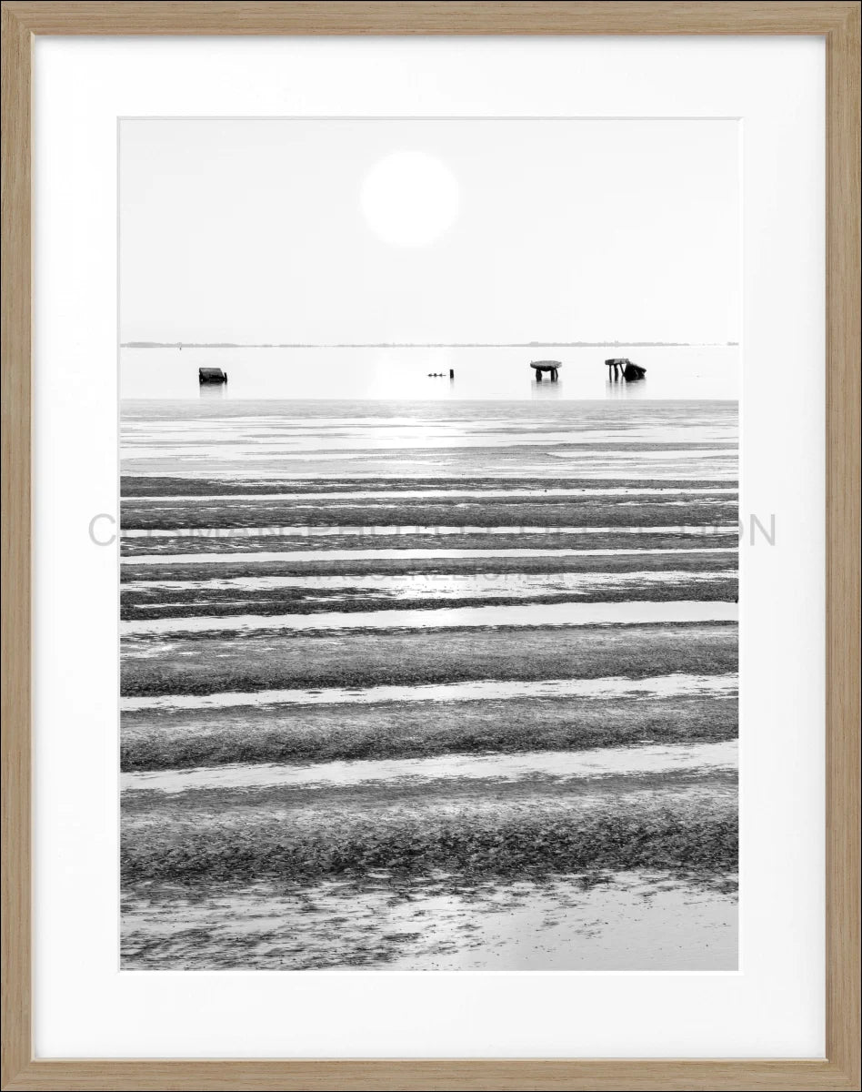 Poster mit Rahmen ’Wattenmeer’ Sylt SY72 - Wandbilder
