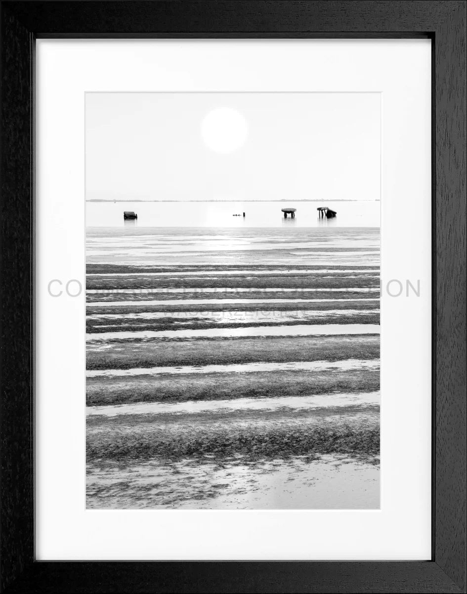 Poster mit Rahmen ’Wattenmeer’ Sylt SY72 - Wandbilder