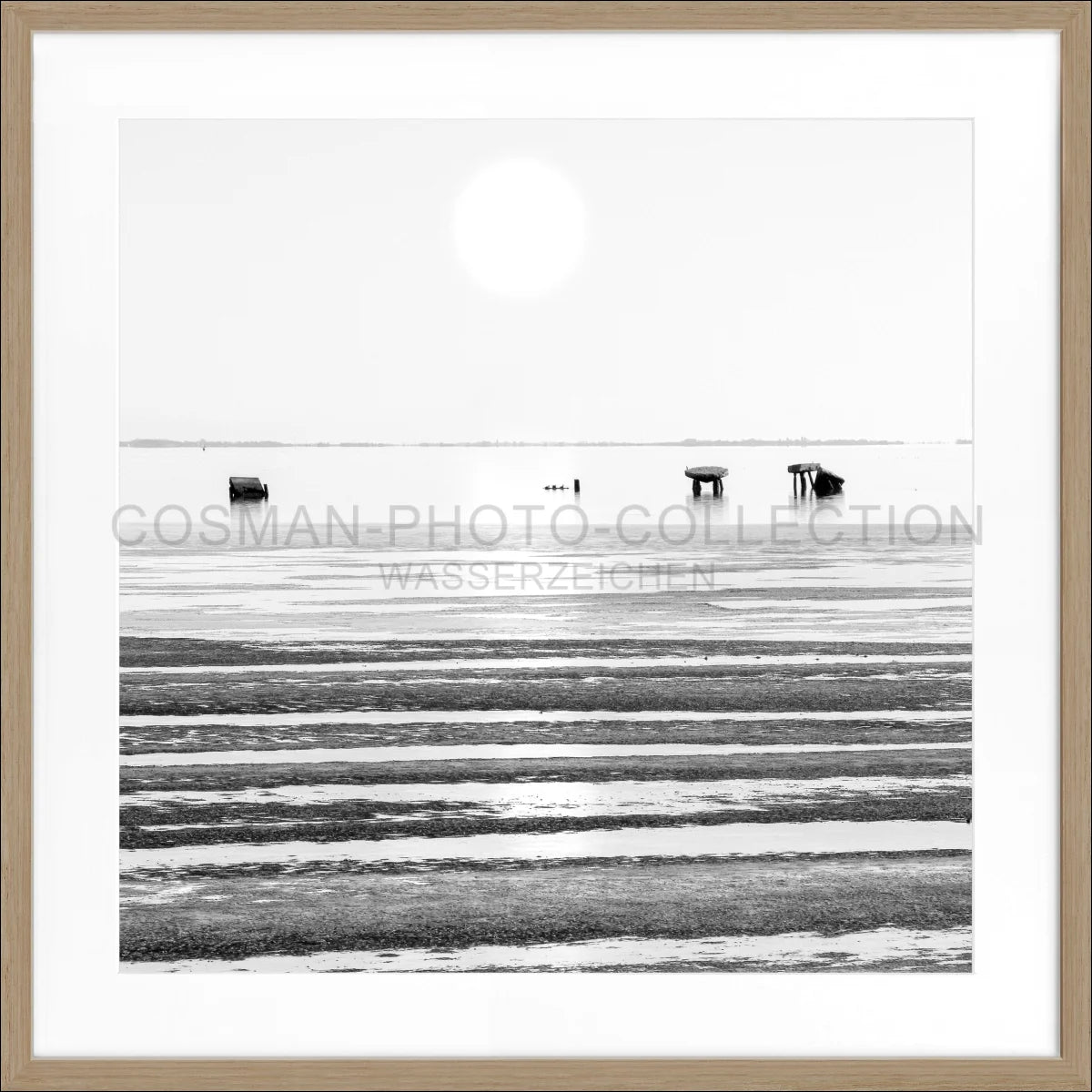 Poster mit Rahmen ’Wattenmeer’ Sylt SY72Q - Wandbilder