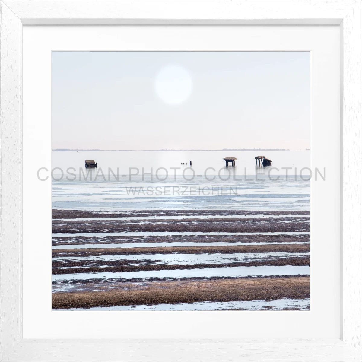 Poster mit Rahmen ’Wattenmeer’ Sylt SY72Q - Wandbilder