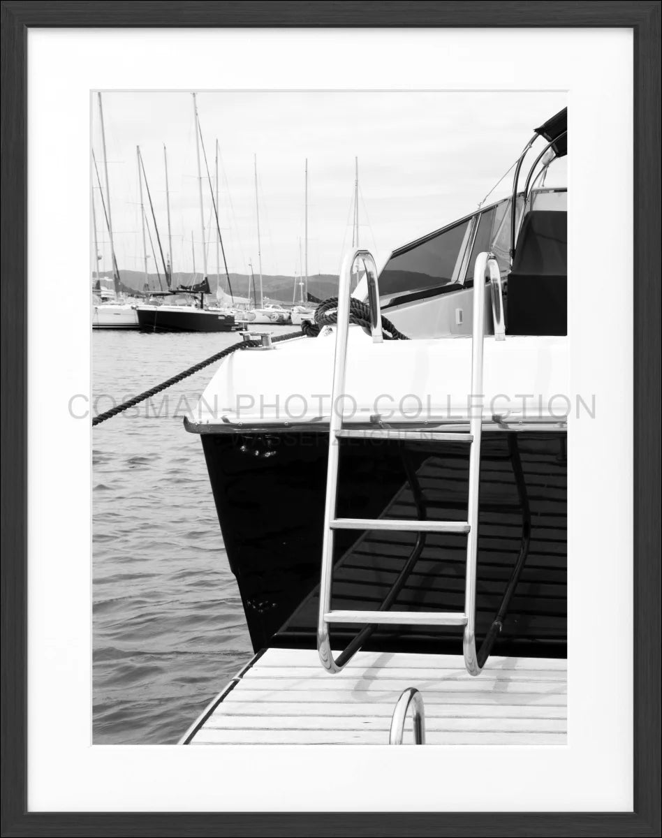 Poster mit Rahmen ’Yacht’ Saint Tropez ST30 - Wandbilder