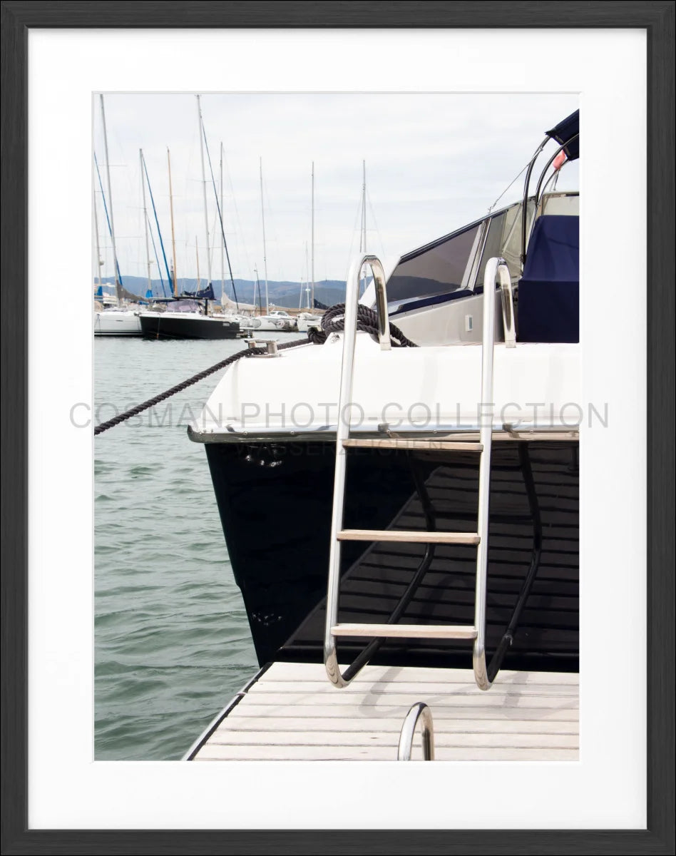 Poster mit Rahmen ’Yacht’ Saint Tropez ST30 - Wandbilder