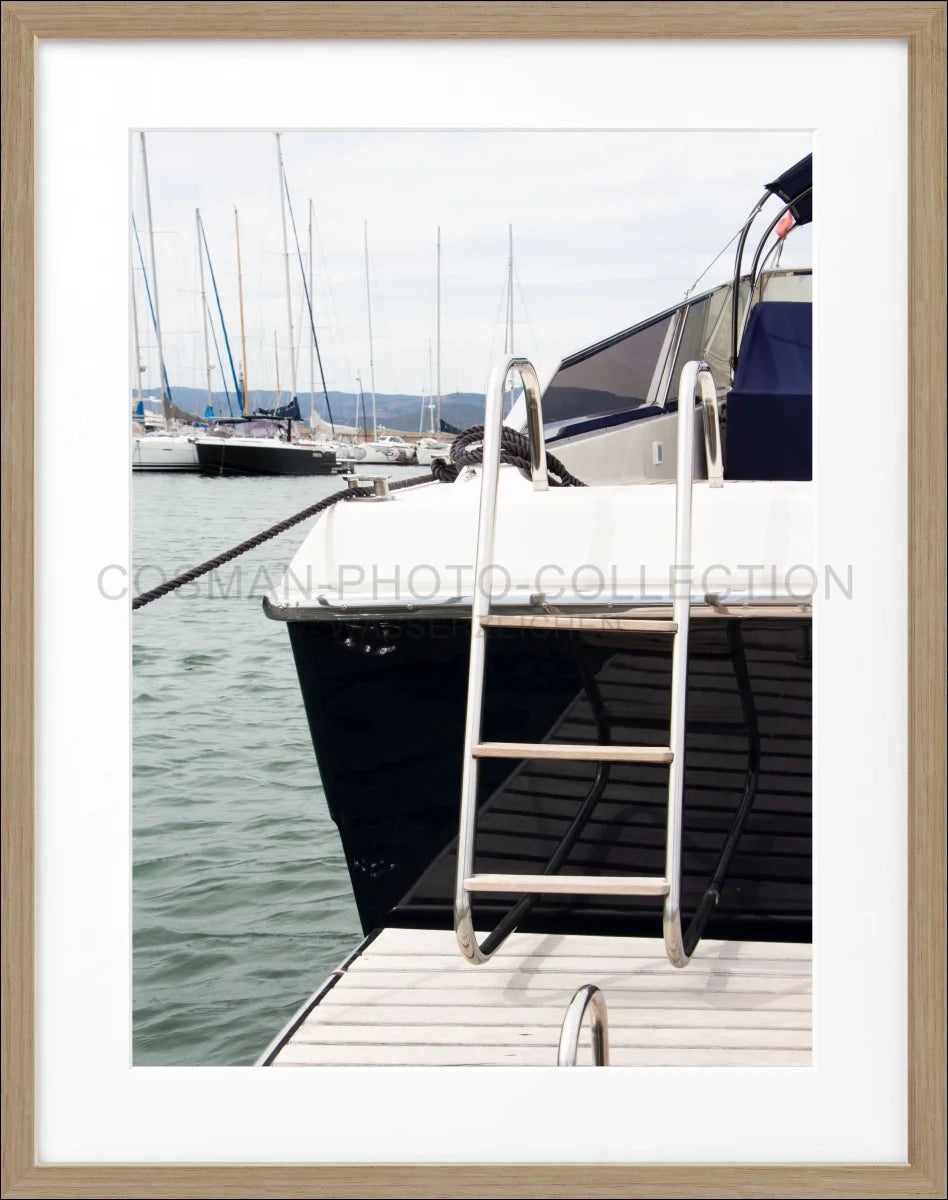 Poster mit Rahmen ’Yacht’ Saint Tropez ST30 - Wandbilder