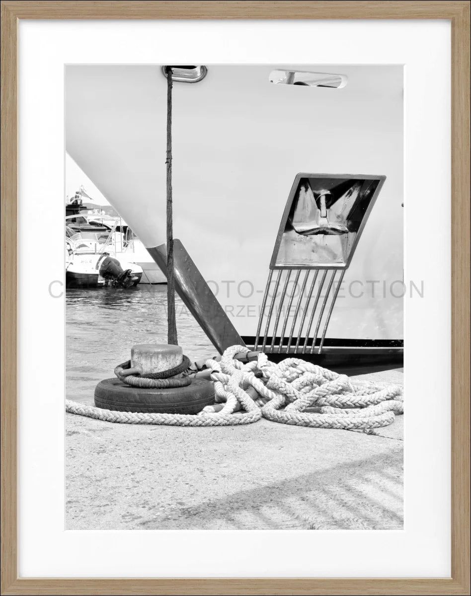 Poster mit Rahmen ’Yacht’ Saint Tropez ST34 - Wandbilder