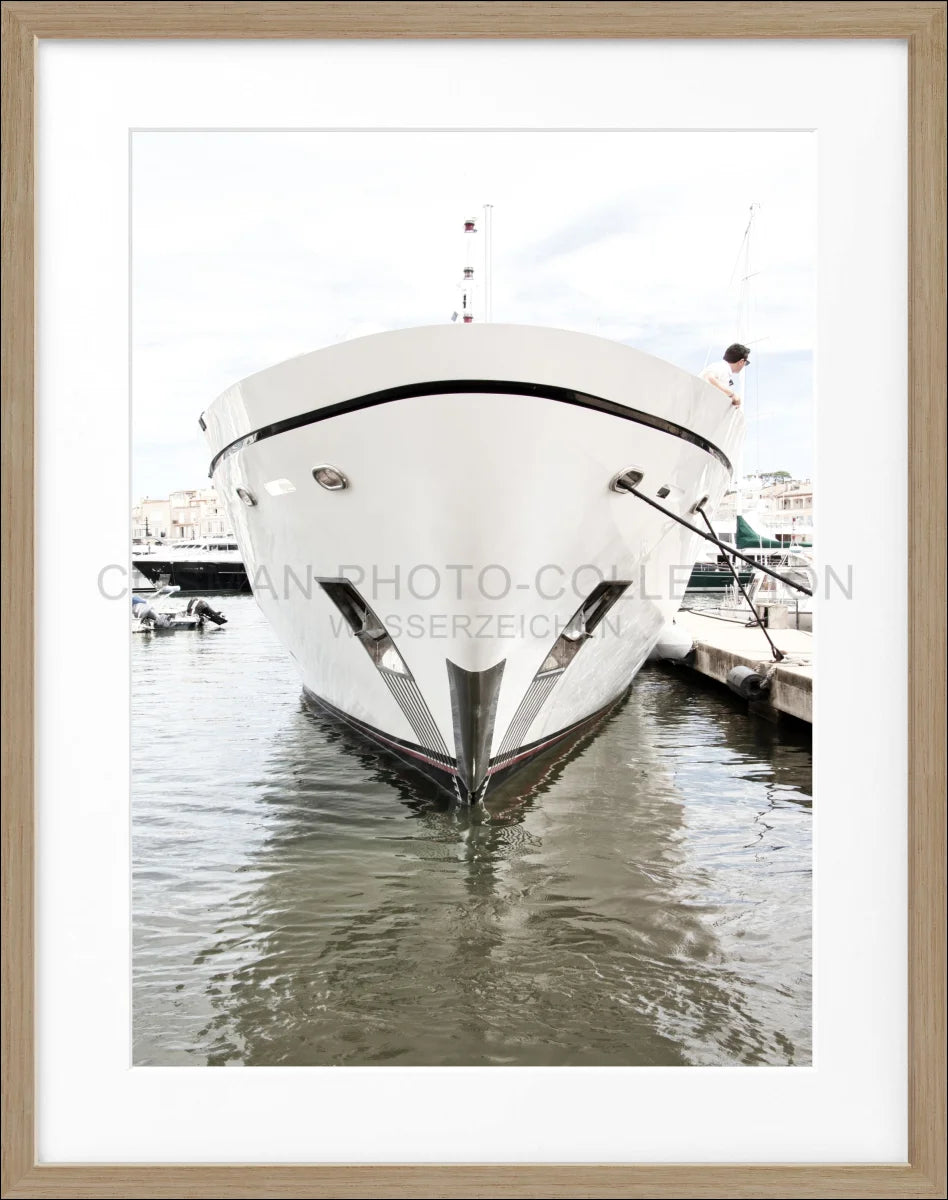 Poster mit Rahmen ’Yacht’ Saint Tropez ST35 - Wandbilder