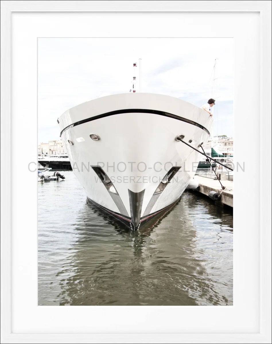 Poster mit Rahmen ’Yacht’ Saint Tropez ST35 - Wandbilder