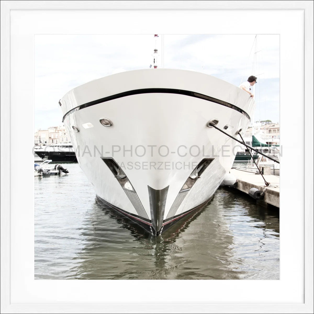 Poster mit Rahmen ’Yacht’ Saint Tropez ST35Q - Wandbilder
