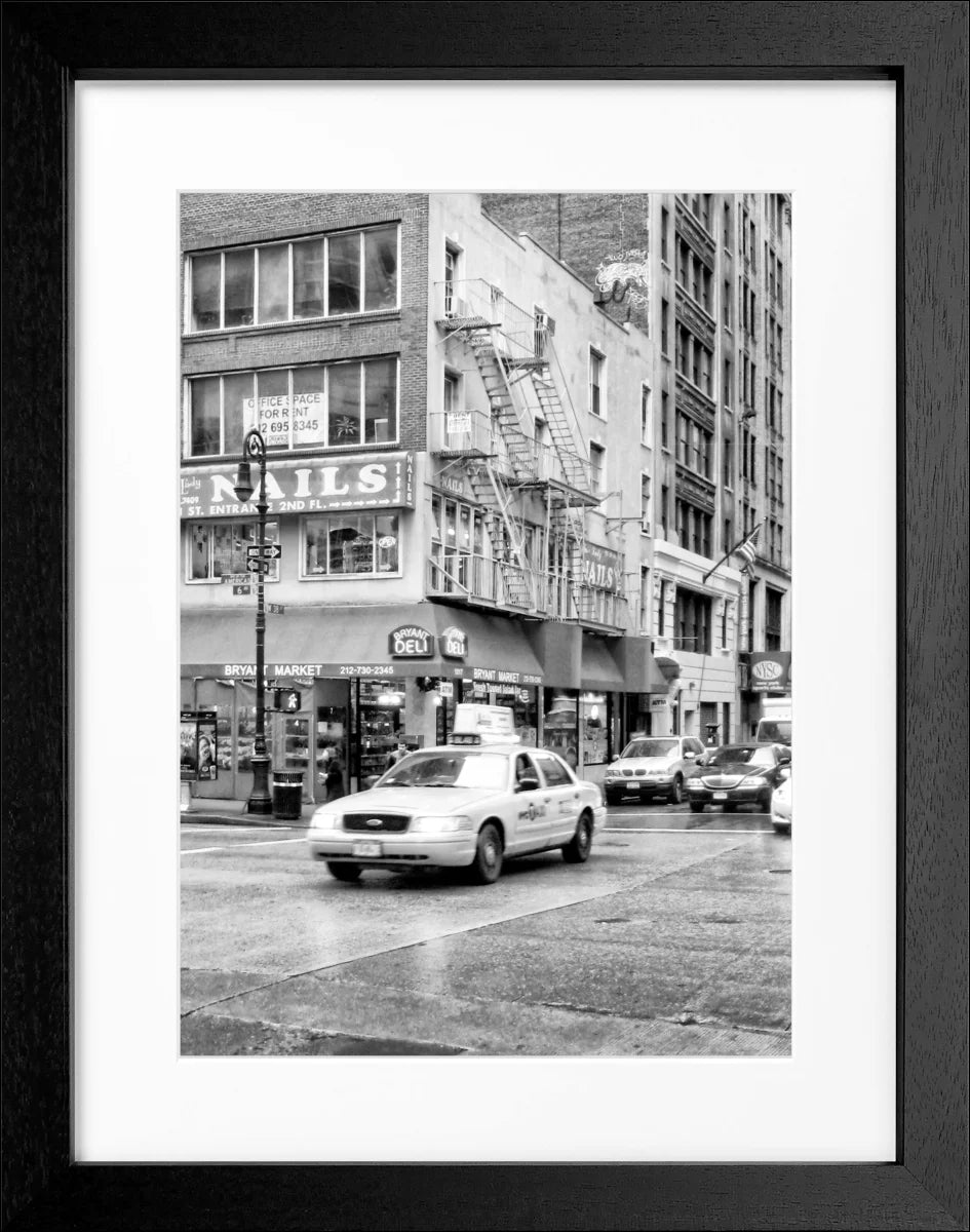 Poster mit Rahmen ’Yellow Cab’ New York NY75A - Wandbilder