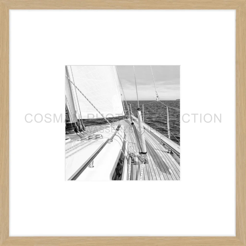 Poster Segelboot SAIL01OB - 43x43cm Objektrahmen