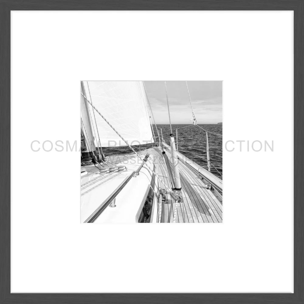 Poster Segelboot SAIL01OB - 43x43cm Objektrahmen