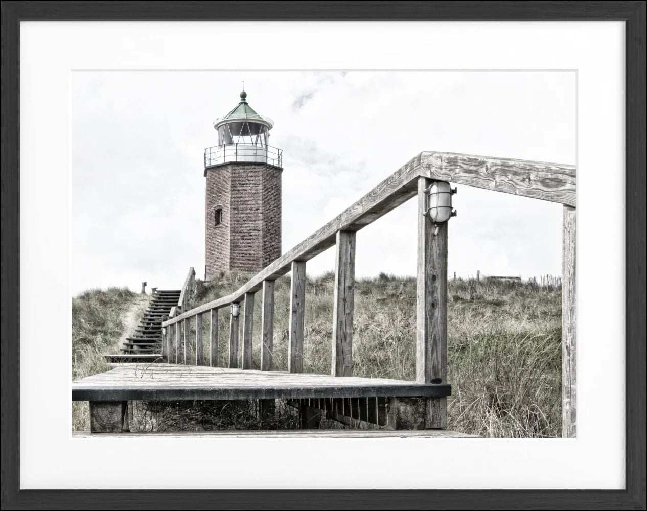 Poster Sylt Leuchtturm ’Rotes Kliff’ SY11 - Wandbilder