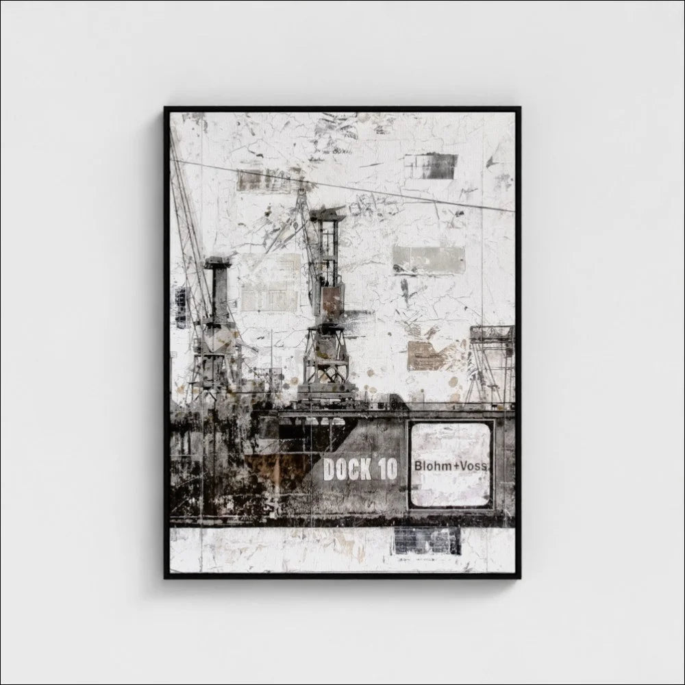 Wandbild Motiv GM09B ’Hamburg Dock 10’ - Druck auf Leinwand