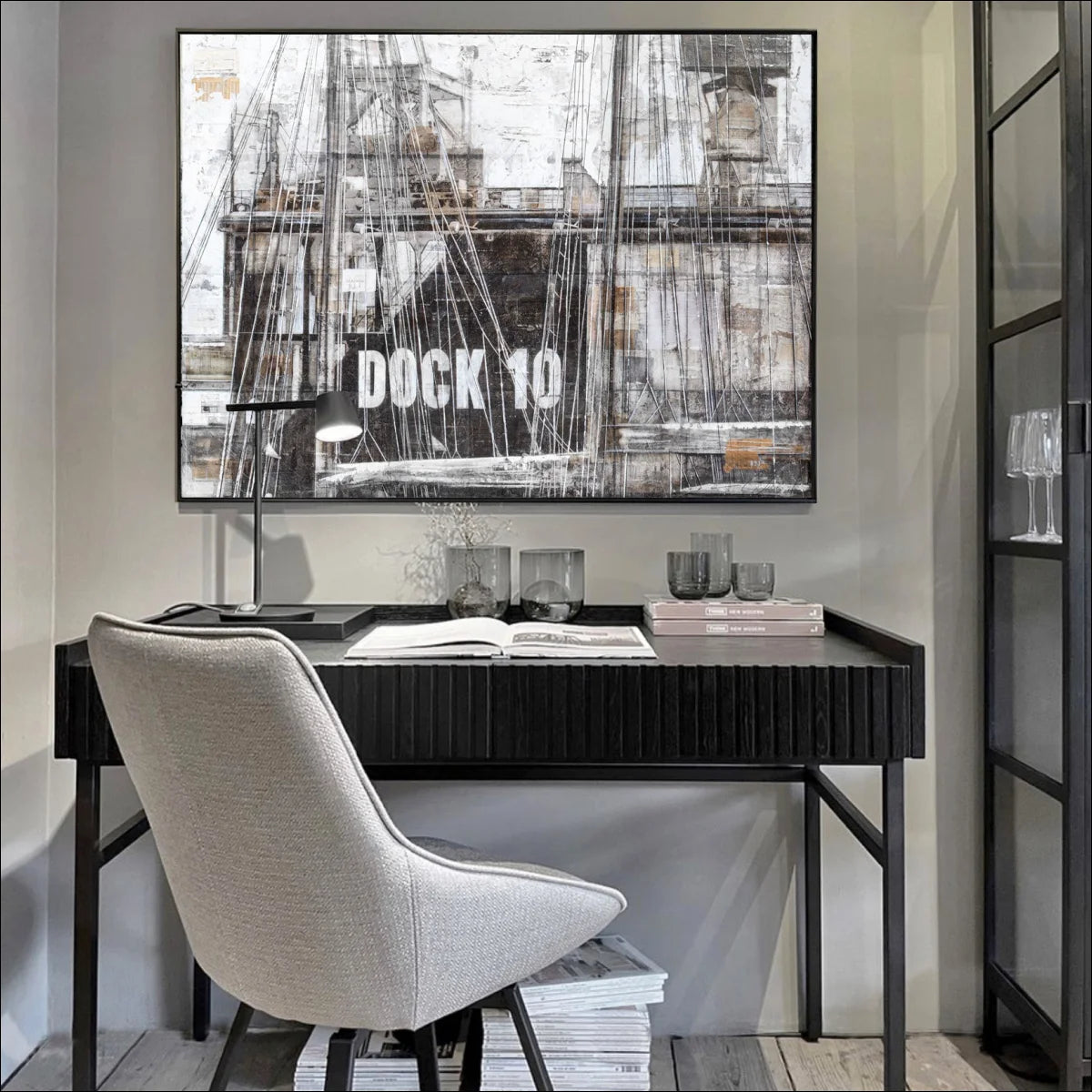 Wandbild GM85 Hamburg ’Dock 10’ - Druck auf Leinwand